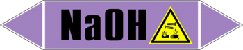 Маркировка трубопровода "na(oh)" (a07, пленка, 716х148 мм)" - Маркировка трубопроводов - Маркировки трубопроводов "ЩЕЛОЧЬ" - магазин "Охрана труда и Техника безопасности"