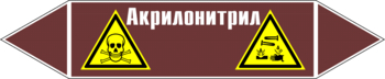 Маркировка трубопровода "акрилонитрил" (пленка, 252х52 мм) - Маркировка трубопроводов - Маркировки трубопроводов "ЖИДКОСТЬ" - магазин "Охрана труда и Техника безопасности"